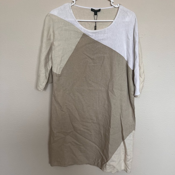 Linen Tunic Dress - Picture 1 of 4